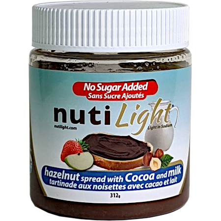 No Sugar Added Hazelnut Spread with Cocoa and Milk